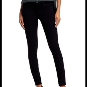 Adriano Goldschmeid The Prima black corduroy mid rise cigarette- Size 30R